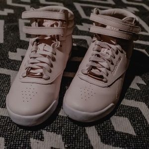 Light Pink Classic Reebok High Tops